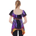 Halloween Art Starry Night Hallows Eve Black Cat Pumpkin Lace Front Dolly Top View2