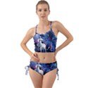 Unicorn Starry Night Print Van Gogh Mini Tank Bikini Set View1