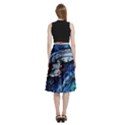 Star Ship Parody Art Starry Night A-Line Full Circle Midi Skirt With Pocket View4