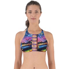 Golden Gate Bridge Starry Night Vincent Van Gogh Perfectly Cut Out Bikini Top