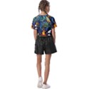 Dog Cartoon Starry Night Print Van Gogh Parody Kids  Basic T-Shirt View2