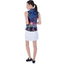 Cartoon Dog Vincent Van Gogh s Starry Night Parody Women s Sleeveless Polo T-Shirt View2