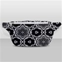 Black And White Pattern Background Structure Waist Bag  View1