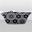 Black And White Pattern Background Structure Waist Bag  View2