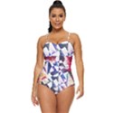 Abstract Art Work 1 Retro Full Coverage Swimsuit View1