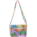 Zebra Colorful Abstract Collage Shoulder Bag with Back Zipper View3