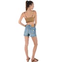 Architecture Art Boxes Brown Woven Tie Front Bralet View2