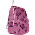Pink Glitter Butterfly Foldable Lightweight Backpack View3