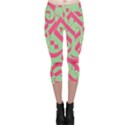Pattern Ornament Gothic Style Elegant Font Tattoos Capri Leggings  View1