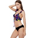 Space Pattern Low Cut Ruffle Edge Bikini Top View2