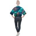 Amazing Aurora Borealis Colors Mock Neck T-Shirt View2