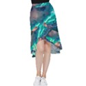 Amazing Aurora Borealis Colors Frill Hi Low Chiffon Skirt View1