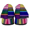 Pastel Colors Striped Pattern Women s Chunky Heel Loafers View4