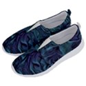 Abstract Blue Wave Texture Patten No Lace Lightweight Shoes View2