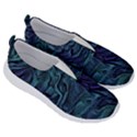Abstract Blue Wave Texture Patten No Lace Lightweight Shoes View3