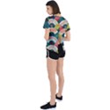 Japanese Fans Bright Pattern Open Back Sport T-Shirt View2