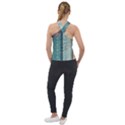 Gold Pattern Texture Golden Ornament Cross Neck Velour Top View2