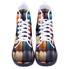 Macaroon Sweet Treat Men s High-top Canvas Sneakers