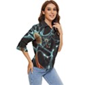 Organism Neon Science Women s Quarter Sleeve Pocket Shirt View2