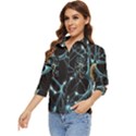 Organism Neon Science Women s Quarter Sleeve Pocket Shirt View3