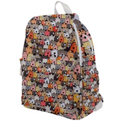 Cute Dog Seamless Pattern Background Top Flap Backpack by Pakjumat