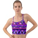 Seamless Purple Pink Pattern Mini Tank Bikini Top View1