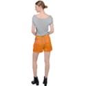 Orange Mosaic Structure Background Women s Ripstop Shorts View2