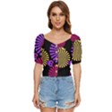 Seamless Halloween Day Of The Dead Button up blouse View1