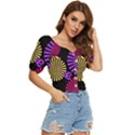 Seamless Halloween Day Of The Dead Button up blouse View3
