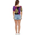 Seamless Halloween Day Of The Dead Button up blouse View4