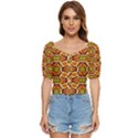 Geometry Shape Retro Trendy Symbol Button up blouse View1