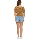 Geometry Shape Retro Trendy Symbol Button up blouse View4