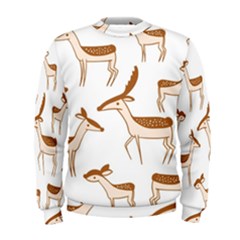 Seamless Deer Pattern Design Men s Sweatshirt by Hannah976