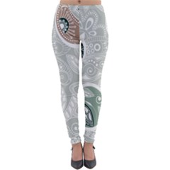 Peisles Pattern Module Design Lightweight Velour Leggings