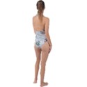 Peisles Pattern Module Design Plunge Cut Halter Swimsuit View2