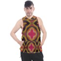 Kaleidoscope Art Pattern Ornament Men s Sleeveless Hoodie View1