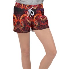 Construction Background Geometric Women s Velour Lounge Shorts