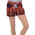 Construction Background Geometric Women s Velour Lounge Shorts View1