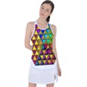 Cube Diced Tile Background Image Racer Back Mesh Tank Top View1