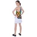 Cube Diced Tile Background Image Racer Back Mesh Tank Top View2