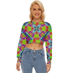 Farbenpracht Kaleidoscope Pattern Lightweight Long Sleeve Sweatshirt