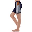 Rocket Space Universe Spaceship Kids  Lightweight Velour Capri Yoga Leggings View2