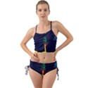 Rocket Halftone Astrology Astronaut Mini Tank Bikini Set View1