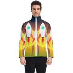 Rocket Take Off Missiles Cosmos Men s Bomber Jacket