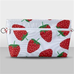 Seamless Pattern Fresh Strawberry Handbag Organizer