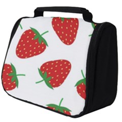 Seamless Pattern Fresh Strawberry Full Print Travel Pouch (big)