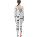 Pattern Hipster Abstract Form Geometric Line Variety Shapes Polkadots Fashion Style Seamless Long Sleeve Catsuit View2