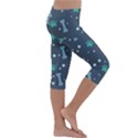 Bons Foot Prints Pattern Background Kids  Lightweight Velour Capri Leggings  View3