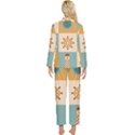 Nautical Elements Collection Womens  Long Sleeve Velvet Pocket Pajamas Set View2
