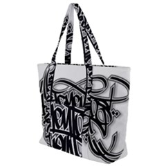 Hip Hop Music Drawing Art Graffiti Zip Up Canvas Bag by Sarkoni